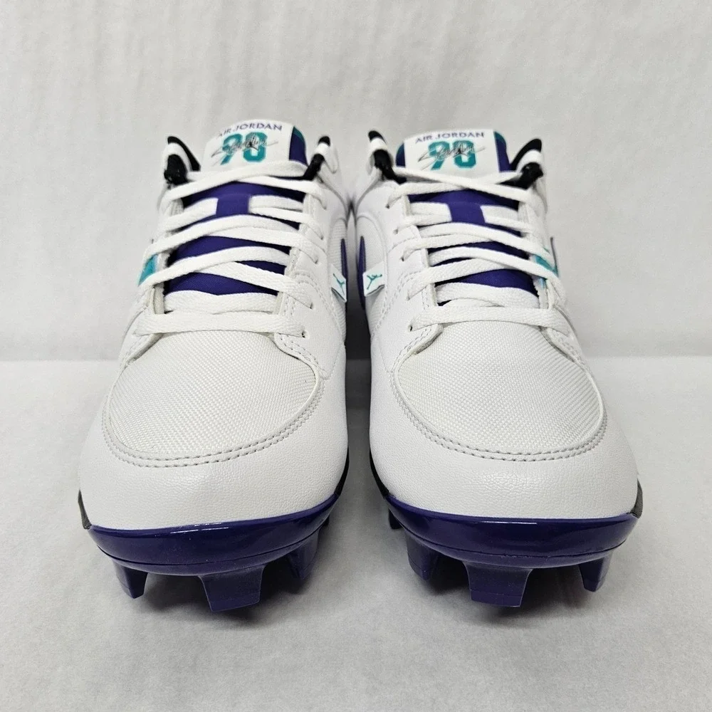 Jordan Stadium 90 Low MCS Baseball Cleats HQ0211-105 White Purple‎ Men Size 13
